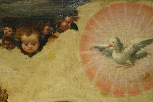 Tableaux et dessins Tableaux XVIIe siècle - La Sainte Trinité, Espagne 17e siècle