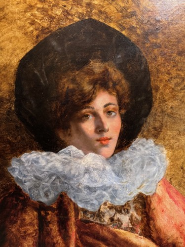 Portrait d'une jeune comédienne, A. de CAILLEUX (1788-1876) - La Crédence