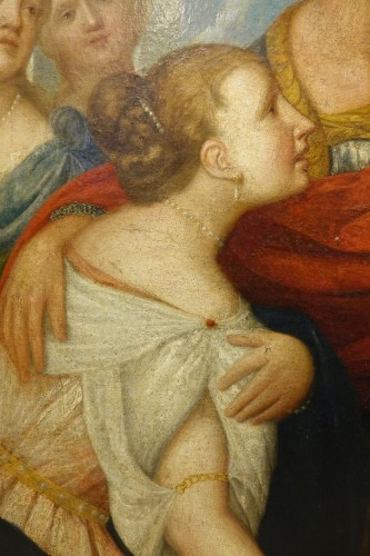 Coriolan et Véturie, école allemande vers 1750 - La Crédence