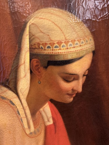 Antiquités - Moses presented to Pharaoh, work by a student of Victor ORSEL circa 1830