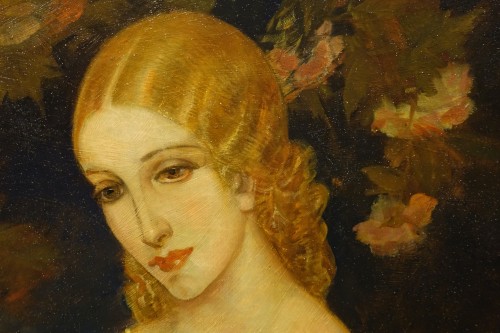 Art Déco - Young woman with her child, Karel VAN BELLE, 1933