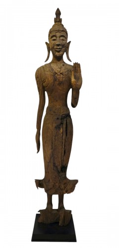 A huge Luang Prabang standing Bouddha, Laos  17th century