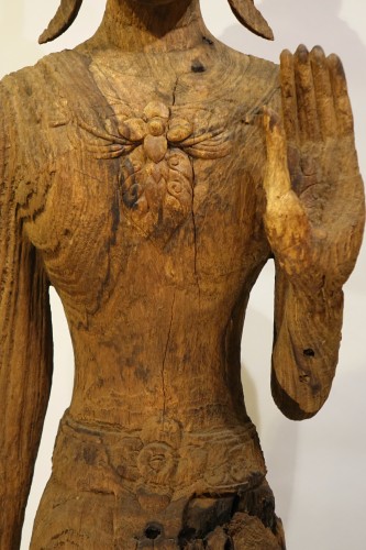 A huge Luang Prabang standing Bouddha, Laos  17th century - 