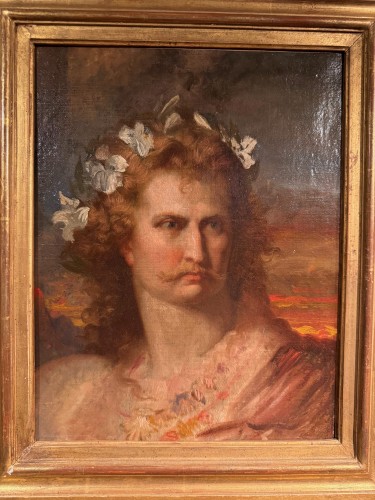 Portrait of a Gallic warrior, C.L. LESSING (1808-1880) - Paintings & Drawings Style Napoléon III