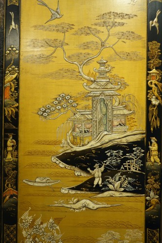 A chinese screen , Shanghaï , circa 1930 - Asian Works of Art Style 