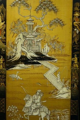 Asian Works of Art  - A chinese screen , Shanghaï , circa 1930