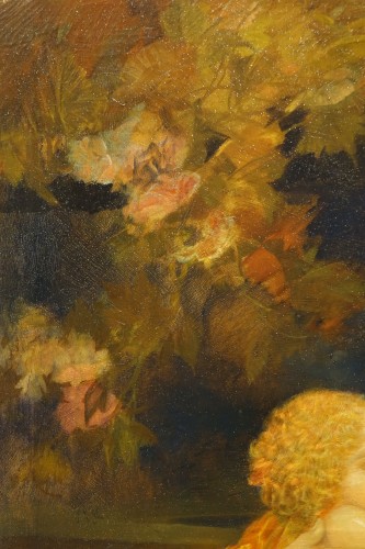 Jeune femme tenant son enfant, Karel van BELLE, 1933 - Art Déco