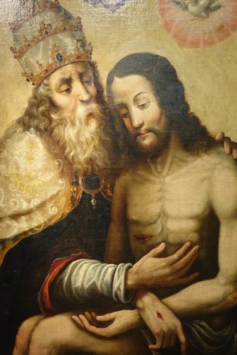 Tableaux et dessins Tableaux XVIIe siècle - Sainte Trinité, Espagne 17e siècle