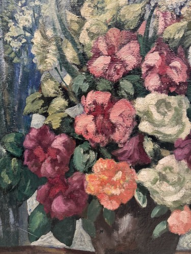 Tableaux et dessins Tableaux du XXe siècle - Bouquet de fleurs, Emile GAUDISSARD (1872-1956)