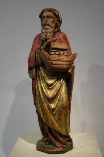 Sculpture  - Noé and the king David, Flemish beginning of the 16th century