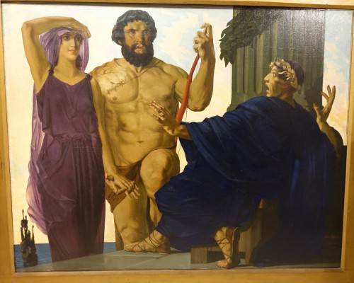 Hercules and Alceste, André Pierre LUPIAC, 1923 - Paintings & Drawings Style Art Déco