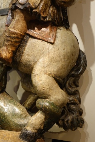 Sculpture  - George Slaying The Dragon, 17th Century