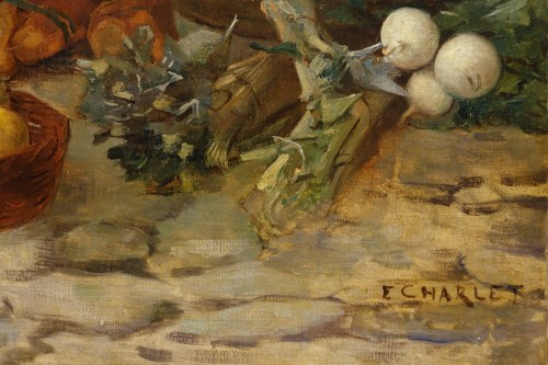 Art nouveau - A young oriental fruit seller -  E.CHARLET, 1877