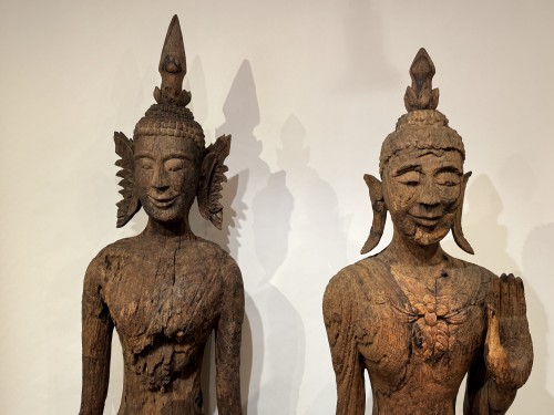 Deux très grands Bouddhas, Laos Luang-Prabang,17e-18e siècle - Arts d