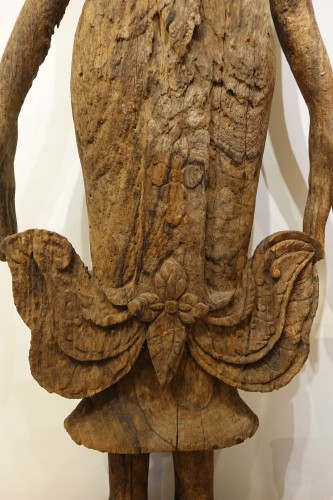 Antiquités - Two very large Buddhas,Laos, Luang-Prabang 17-18th century