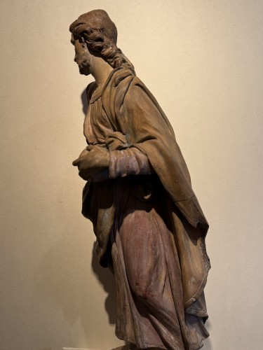 Régence - Christ bénissant - Grande terre cuite originale, France18e siècle
