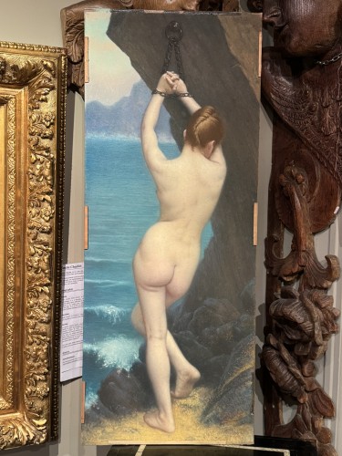 Antiquités - Andromède enchainée au rocher, A.BARRÈ, vers 1900