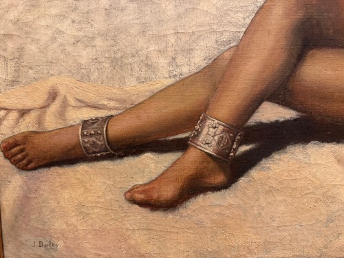 Young Nude Oriental Woman Lying Down - Jean Dutey, Circa 1930. - 