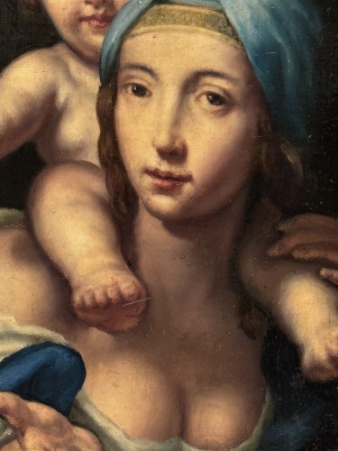 18th century - Virgin And Child, French School, 18th Century.