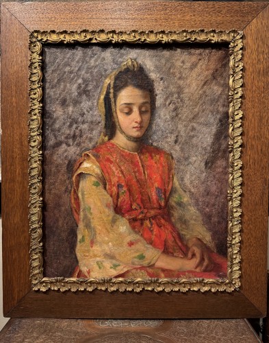 "Portrait of a young Algerian", N.M. DUPUY, 1893.