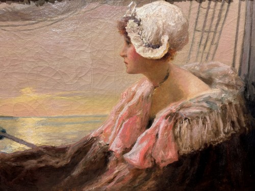 Manon Lescaut going into exile, Albert MATIGNON (1869-1937) - Paintings & Drawings Style Art nouveau