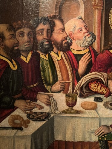 Tableaux et dessins Tableaux XVIe siècle - "La Cène", Espagne fin du 15e siècle