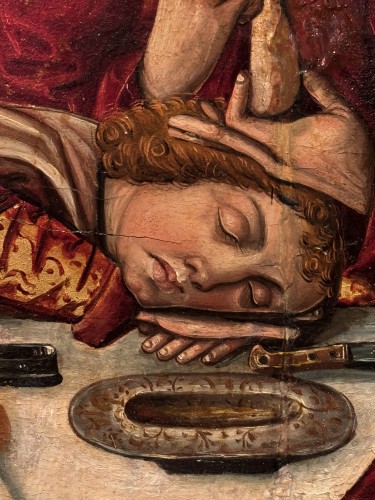 Antiquités - "La Cène", Espagne fin du 15e siècle