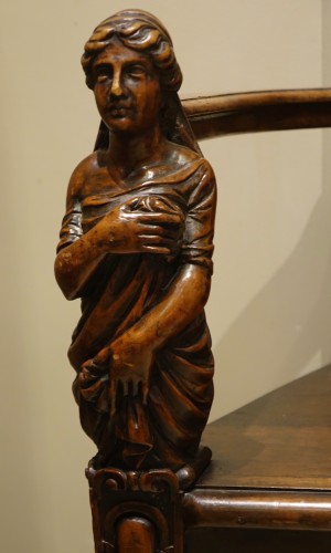 Napoléon III - Paire de fauteuils néo-renaissance, France vers 1870