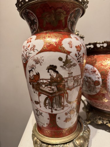 Trois porcelaines Kutani fabrique Matsubara, Japon vers 1890 - La Crédence
