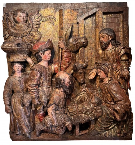 L'Adoration des bergers,  Tyrol vers 1500