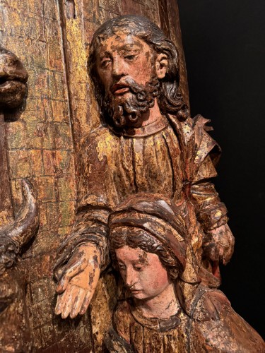 Antiquités - L'Adoration des bergers,  Tyrol vers 1500