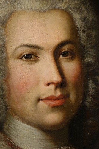 Régence - Portrait d'un gentilhomme tenant une tabatière, France vers 1730