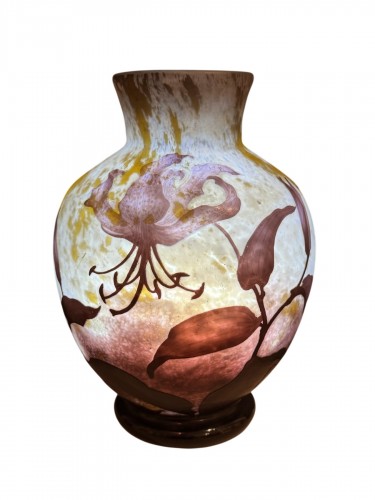 Large Spherical Vase, Daum Nancy Circa 1914-1915