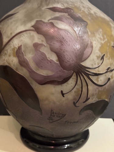 Verrerie, Cristallerie  - Grand vase boule, Daum Nancy vers 1914-1915