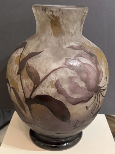 Antiquités - Grand vase boule, Daum Nancy vers 1914-1915