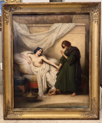 "Joseph and Putiphar's wife",C. von STEUBEN,1842 - Paintings & Drawings Style Louis-Philippe