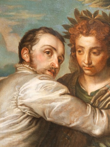 Paintings & Drawings  - The Choice Of Hercules, Very Large Oil On Canvas, Italy 18th Century