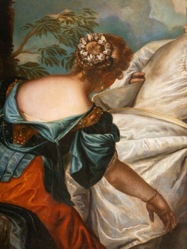 The Choice Of Hercules, Very Large Oil On Canvas, Italy 18th Century - 