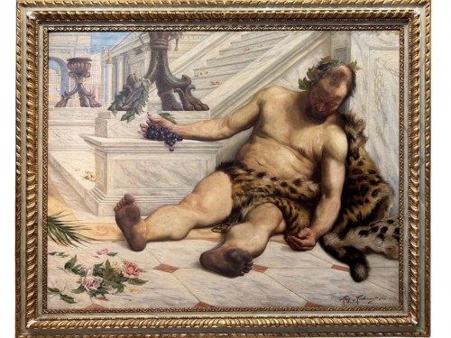 L'ivresse de Bacchus, Auguste AUDENAERT (1842-1953)