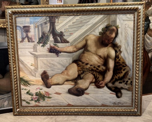 The Drunkenness Of Bacchus, Auguste AUDENAERT (1842-1953) - Paintings & Drawings Style Art nouveau