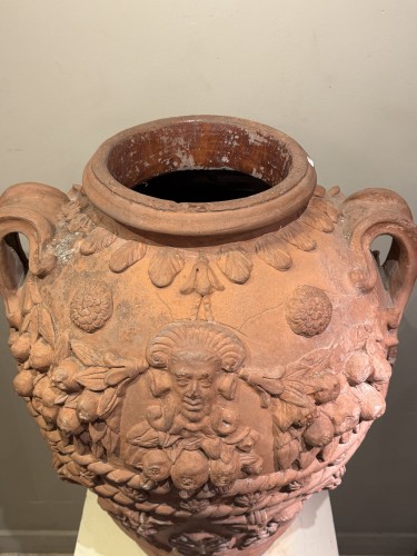 XIXe siècle - Grande jarre en terre cuite d'Impruneta, Italie fin 19e siècle