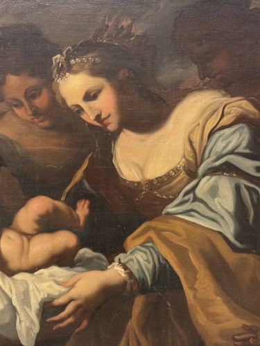 Moïse et la fille de Pharaon, école Génoise fin 17e début 18e - Louis XIV