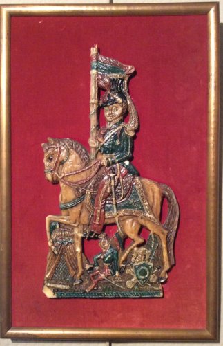 Ensemble de huit figurines en cire, Autriche Hongrie fin XIXe siècle - Napoléon III