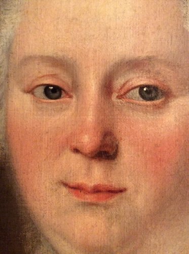 Antiquités - Presumed Portrait of the Princess Palatine, France 18th Century 