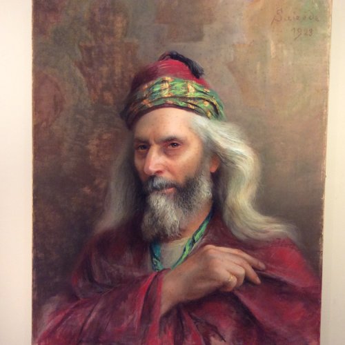 Portrait of Ephraim - Pastel signed SAIZEDE 1923 - Paintings & Drawings Style Art Déco
