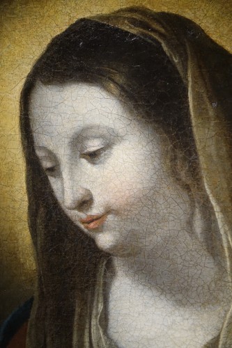 Virgin in Adoration, 17th Century French School  - 