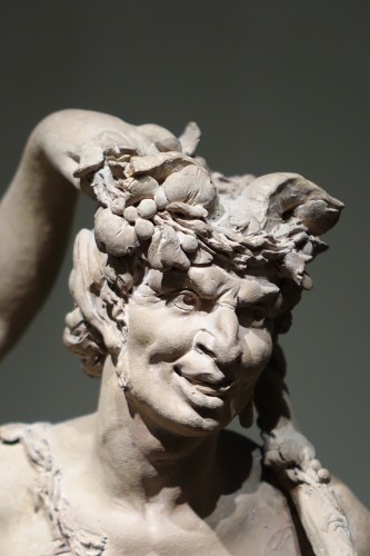 Bacchanal - Terracotta group after Clodion circa 1850  - 