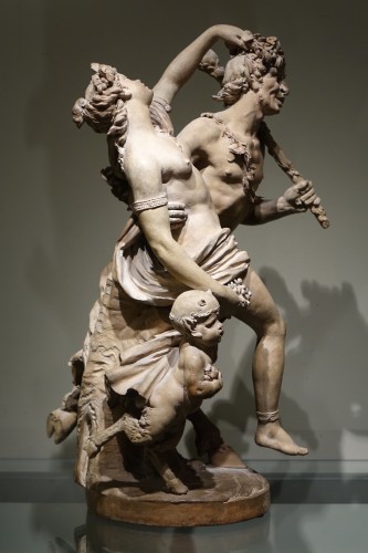 Napoléon III - Bacchanal - Terracotta group after Clodion circa 1850 