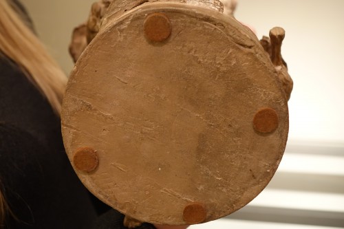 Antiquités - Bacchanale - Groupe en Terre cuite d'après Clodion