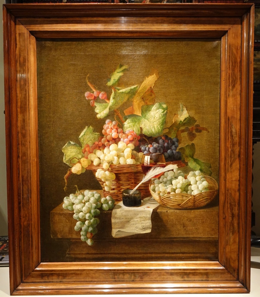 still life with grapes claudius pizzetty 1866 ref 70610